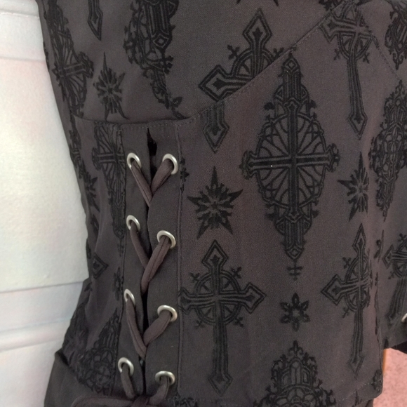 LAST 1!!! Killstar dbl corset Halter Top! nwt in bags! Victorian Gothic corset! - Picture 7 of 10